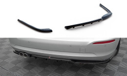 Mittlerer Cup Diffusor Heck Ansatz DTM Look passend für BMW 3er GT F34 Facelift schwarz Hochglanz