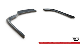Mittlerer Cup Diffusor Heck Ansatz DTM Look passend für BMW 3er GT F34 Facelift schwarz Hochglanz