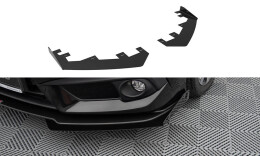 Front Stoßstange Flaps für Honda Civic Limousine Mk10 schwarz Hochglanz