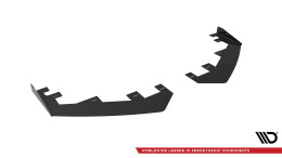 Front Stoßstange Flaps passend für Honda Civic Limousine Mk10 schwarz Hochglanz