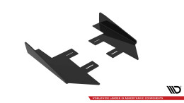 Hintere Seiten Flaps passend für Honda Civic Mk10 schwarz Hochglanz