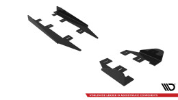 Seitenschweller Flaps passend für Honda Civic Mk10 schwarz Hochglanz