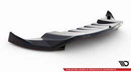 Cup Spoilerlippe Front Ansatz für Porsche Cayenne Mk2 Facelift schwarz Hochglanz
