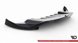 Cup Spoilerlippe Front Ansatz passend für Porsche Cayenne Mk2 Facelift schwarz Hochglanz