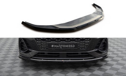 Cup Spoilerlippe Front Ansatz V.1 passend für Audi Q3 Sportback F3 schwarz Hochglanz