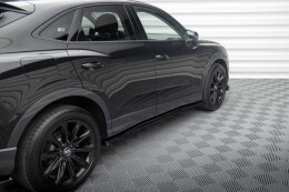 Seitenschweller Ansatz Cup Leisten passend für Audi Q3 Sportback F3 schwarz Hochglanz