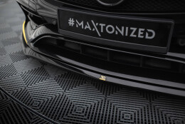 Cup Spoilerlippe Front Ansatz V.3 passend für Mercedes-AMG CLA 45 Aero C117 Facelift schwarz Hochglanz