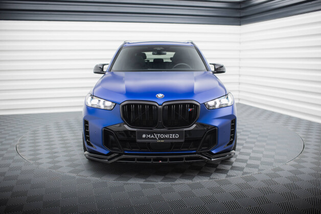 Cup Spoilerlippe Front Ansatz V.1 passend für BMW X5 M-Paket G05 Facelift schwarz Hochglanz