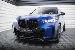 Cup Spoilerlippe Front Ansatz V.1 passend für BMW X5 M-Paket G05 Facelift schwarz Hochglanz
