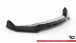 Cup Spoilerlippe Front Ansatz V.2 für BMW X5 M-Paket G05 Facelift schwarz Hochglanz