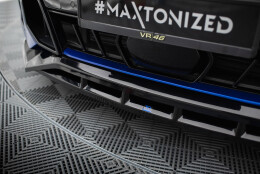 Cup Spoilerlippe Front Ansatz V.2 passend für BMW X5 M-Paket G05 Facelift schwarz Hochglanz