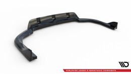 Mittlerer Cup Diffusor Heck Ansatz V.2 passend für BMW X5 M-Paket G05 Facelift schwarz Hochglanz