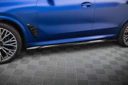 Street+ Seitenschweller Leisten V.1 passend für BMW X5 M-Paket G05 FL schwarz Hochglanz