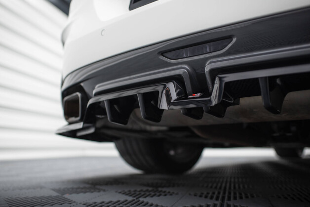 Mittlerer Cup Diffusor Heck Ansatz DTM Look passend für BMW Z4 M40i G29 schwarz Hochglanz