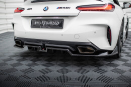 Mittlerer Cup Diffusor Heck Ansatz DTM Look passend für BMW Z4 M40i G29 schwarz Hochglanz