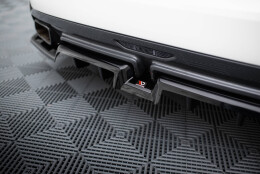 Mittlerer Cup Diffusor Heck Ansatz DTM Look passend für BMW Z4 M40i G29 schwarz Hochglanz