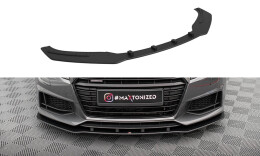 Street Pro Cup Spoilerlippe Front Ansatz für Audi TT S / S-Line 8S SCHWARZ