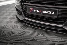 Street Pro Cup Spoilerlippe Front Ansatz passend für Audi TT S / S-Line 8S SCHWARZ