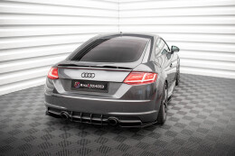 Street Pro Heck Ansatz Flaps Diffusor für Audi TT S-Line 8S schwarz