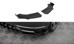 Street Pro Heck Ansatz Flaps Diffusor + Flaps für Audi TT S-Line 8S schwarz Hochglanz