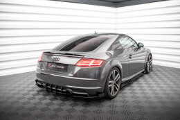 Street Pro Heck Ansatz Flaps Diffusor für Audi TT S-Line 8S schwarz+ Hochglanz Flaps