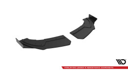 Street Pro Heck Ansatz Flaps Diffusor passend für Audi TT S-Line 8S SCHWARZ+ HOCHGLANZ FLAPS