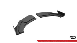 Street Pro Heck Ansatz Flaps Diffusor passend für Audi TT S-Line 8S SCHWARZ+ HOCHGLANZ FLAPS