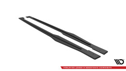 Street Pro Seitenschweller Ansatz Cup Leisten für Audi TT S / S-Line 8S SCHWARZ