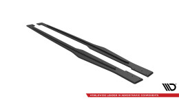 Street Pro Seitenschweller Ansatz Cup Leisten passend für Audi TT S / S-Line 8S SCHWARZ