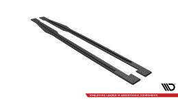 Street Pro Seitenschweller Ansatz Cup Leisten passend für Audi TT S / S-Line 8S SCHWARZ