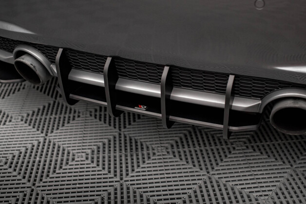 Street Pro Heckschürze Heck Ansatz Diffusor passend für Audi TT S-Line 8S SCHWARZ