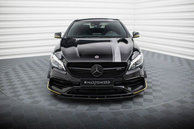 Street Pro Cup Spoilerlippe Front Ansatz passend für Mercedes-AMG CLA 45 Aero C117 Facelift rot