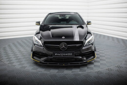 Street Pro Cup Spoilerlippe Front Ansatz passend für Mercedes-AMG CLA 45 Aero C117 Facelift rot