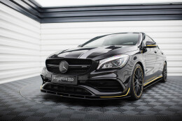 Street Pro Cup Spoilerlippe Front Ansatz passend für Mercedes-AMG CLA 45 Aero C117 Facelift rot