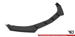 Street Pro Cup Spoilerlippe Front Ansatz passend für Mercedes-AMG CLA 45 Aero C117 Facelift SCHWARZ+ HOCHGLANZ FLAPS