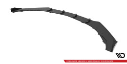 Street Pro Cup Spoilerlippe Front Ansatz passend für Mercedes-AMG CLA 45 Aero C117 Facelift SCHWARZ+ HOCHGLANZ FLAPS