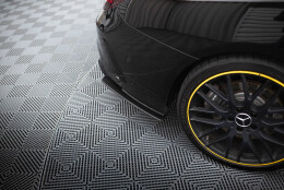 Street Pro Heck Ansatz Flaps Diffusor passend für Mercedes-AMG CLA 45 C117 Facelift mit AERO Paket SCHWARZ