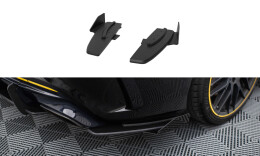 Street Pro Heck Ansatz Flaps Diffusor passend für Mercedes-AMG CLA 45 C117 Facelift mit AERO Paket SCHWARZ+ HOCHGLANZ FLAPS