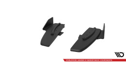 Street Pro Heck Ansatz Flaps Diffusor passend für Mercedes-AMG CLA 45 C117 Facelift mit AERO Paket SCHWARZ+ HOCHGLANZ FLAPS
