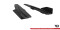 Street Pro Heck Ansatz Flaps Diffusor passend für Mercedes-AMG CLA 45 C117 Facelift mit AERO Paket SCHWARZ+ HOCHGLANZ FLAPS