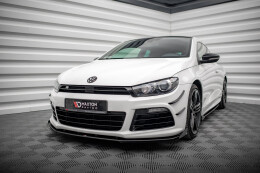 Street Pro Cup Spoilerlippe Front Ansatz für VW Scirocco R Mk3 rot+ Hochglanz Flaps