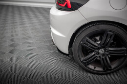 Street Pro Heck Ansatz Flaps Diffusor für Volkswagen Scirocco R Mk3 SCHWARZ