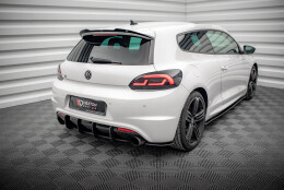 Street Pro Heck Ansatz Flaps Diffusor passend für VW Scirocco R Mk3 SCHWARZ