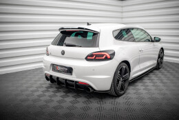 Street Pro Heck Ansatz Flaps Diffusor passend für VW Scirocco R Mk3 SCHWARZ