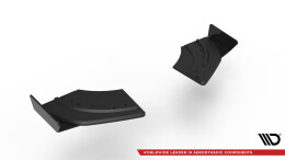 Street Pro Heck Ansatz Flaps Diffusor passend für VW Scirocco R Mk3 rot+ Hochglanz Flaps