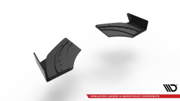 Street Pro Heck Ansatz Flaps Diffusor passend für VW Scirocco R Mk3 rot+ Hochglanz Flaps