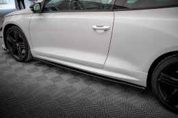 Street Pro Seitenschweller Ansatz Cup Leisten für Volkswagen Scirocco R Mk3 ROT