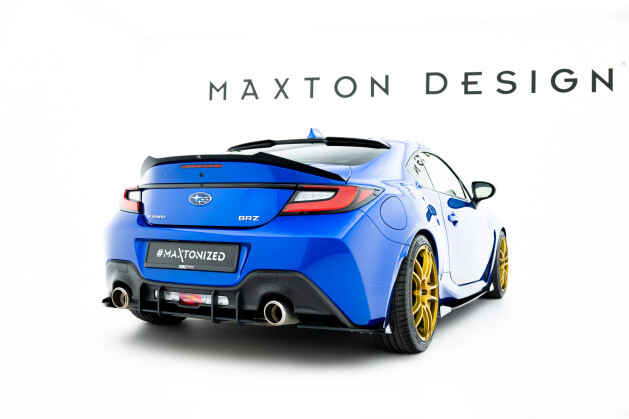 Street Pro Heck Ansatz Flaps Diffusor V.1 passend für Toyota GR86 Mk1 SCHWARZ+ HOCHGLANZ FLAPS