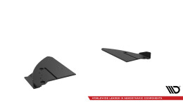 Street Pro Heck Ansatz Flaps Diffusor V.1 für Toyota GR86 Mk1 schwarz+ Hochglanz Flaps