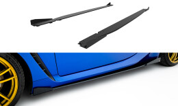 Street Pro Seitenschweller Ansatz Cup Leisten V.1 passend für Toyota GR86 Mk1 ROT+ HOCHGLANZ FLAPS